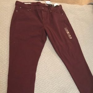 Size 16 Burgundy Gap Girlfriend Jeans
